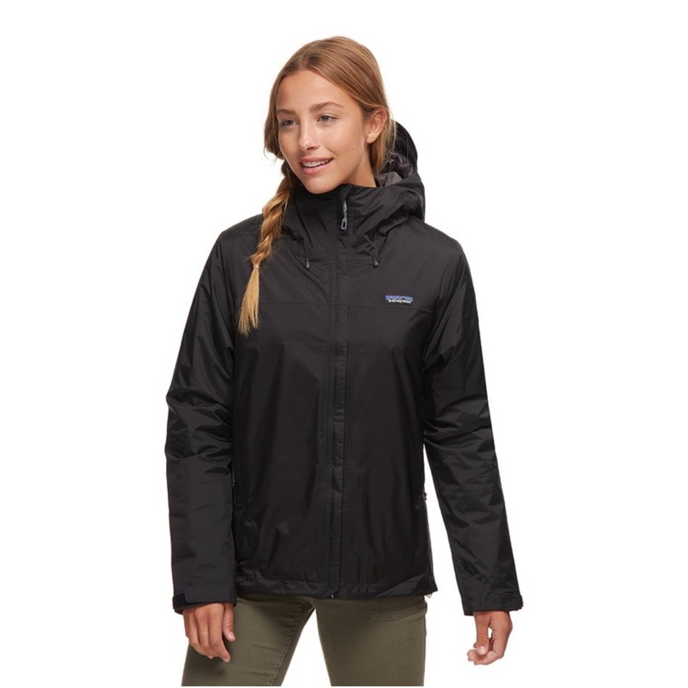 Black torrentshell rain jacket